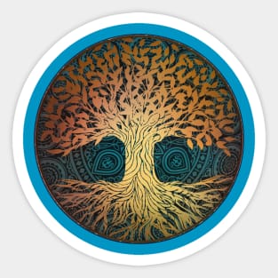 Tree of life vibrations Sticker